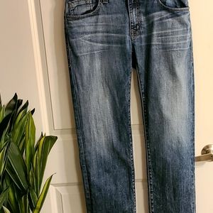 Mens Sz 34 FidelityJimmy Exile Straight Leg Premium Denim Jeans in Vintage Wash
